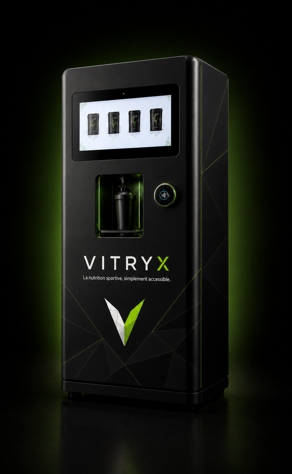 Machine VITRYX de distribution de shakers protéinés
